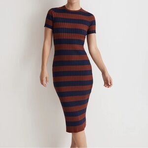 Madewell Ribbed Midi Sweater Dress